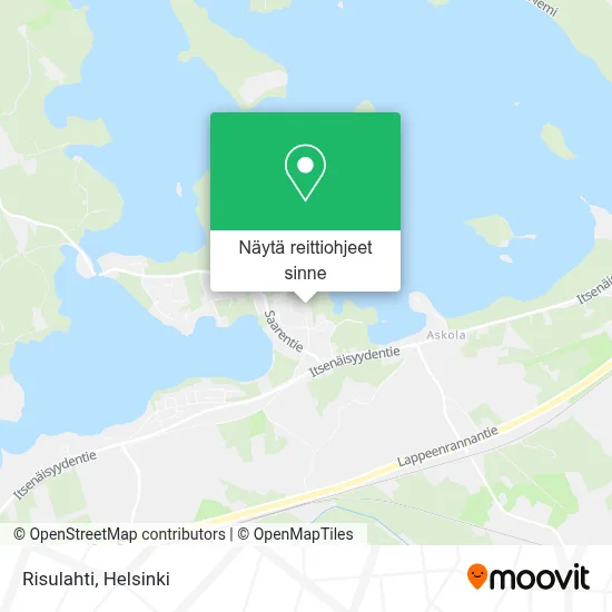Risulahti kartta