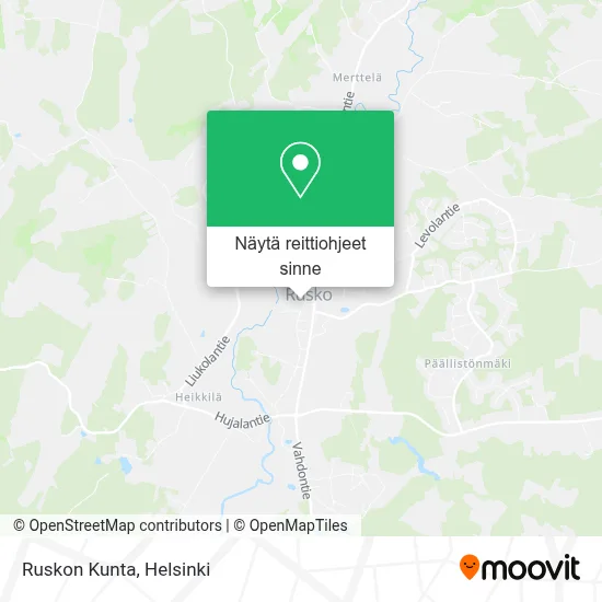 Ruskon Kunta kartta