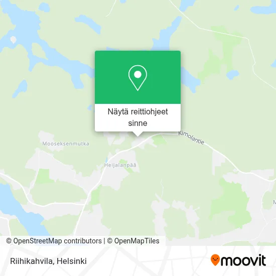 Riihikahvila kartta