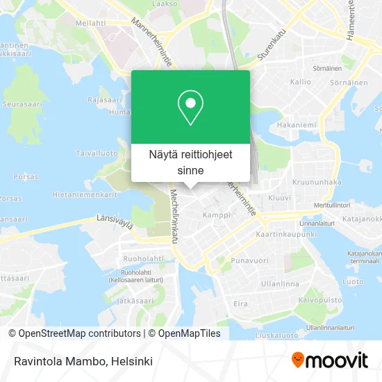 Ravintola Mambo kartta