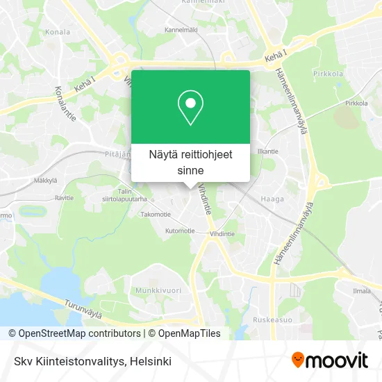 Skv Kiinteistonvalitys kartta
