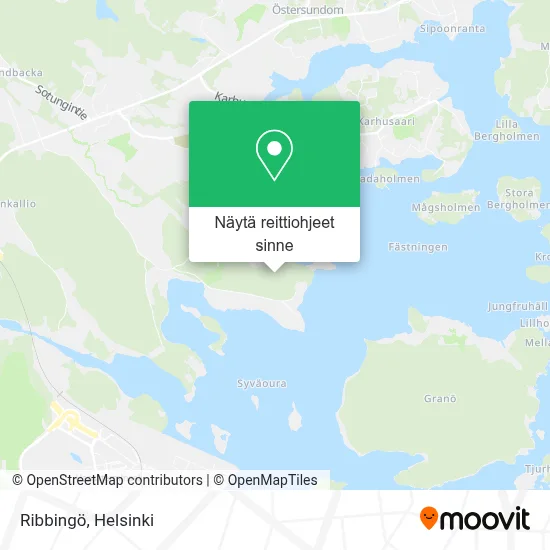 Ribbingö kartta