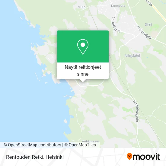 Rentouden Retki kartta