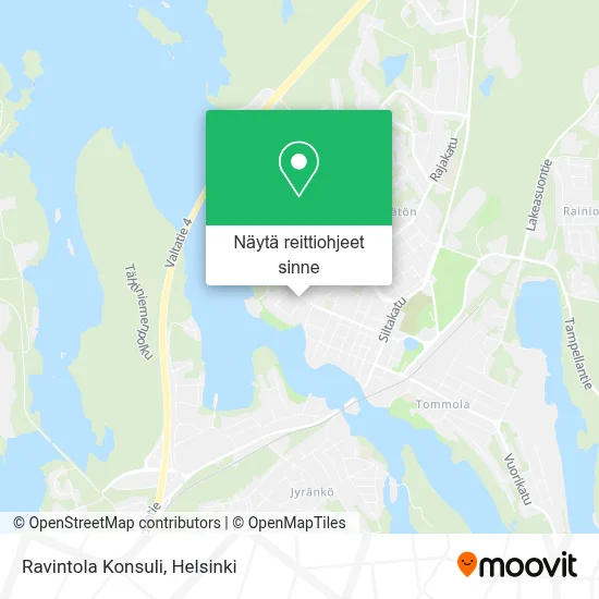 Ravintola Konsuli kartta