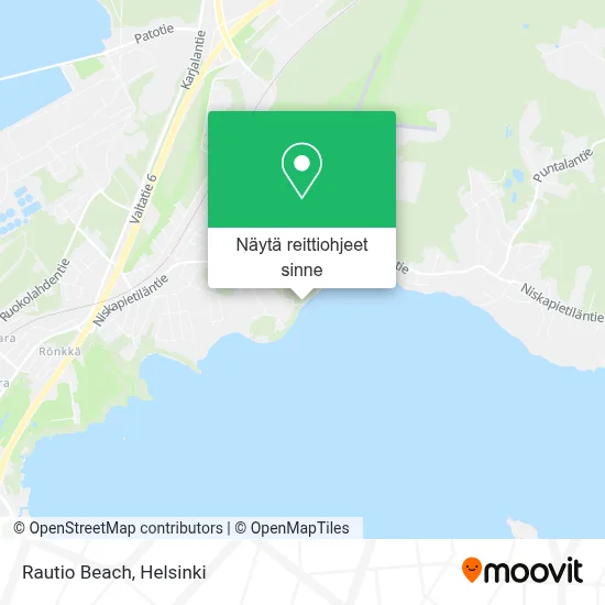 Rautio Beach kartta