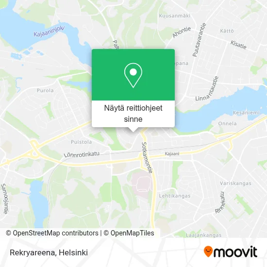Rekryareena kartta