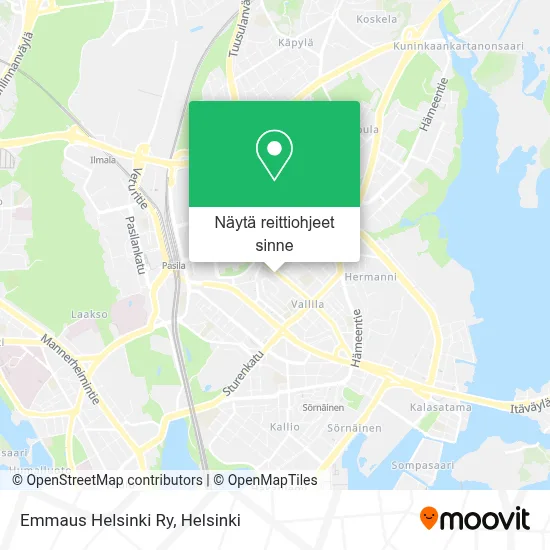 Emmaus Helsinki Ry kartta