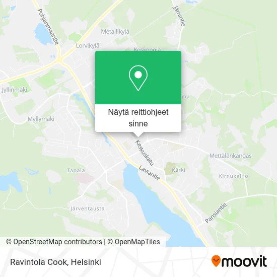 Ravintola Cook kartta