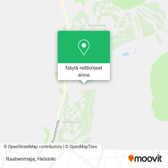 Raahenmaja kartta