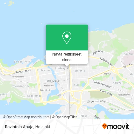 Ravintola Apaja kartta