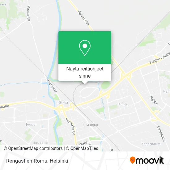 Rengastien Romu kartta