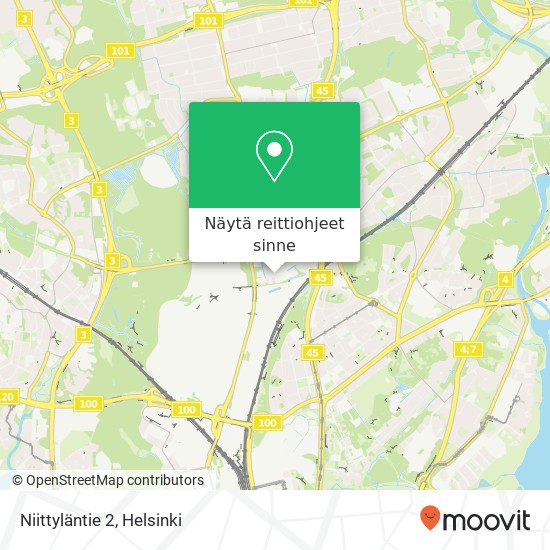 Niittyläntie 2 kartta
