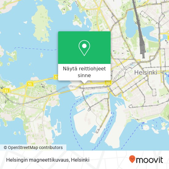 Helsingin magneettikuvaus kartta