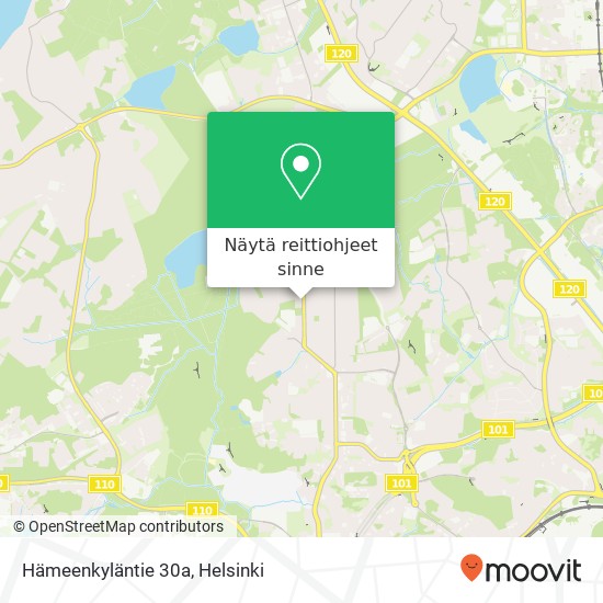 Hämeenkyläntie 30a kartta