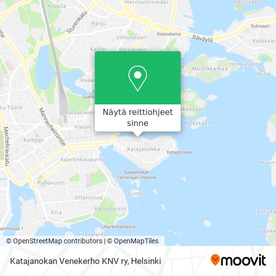 Katajanokan Venekerho KNV ry kartta