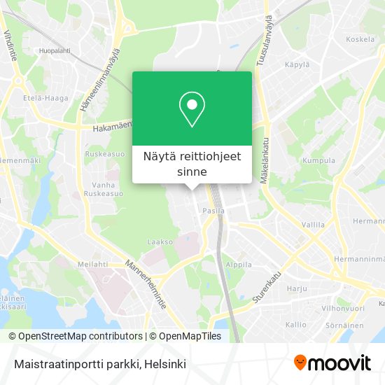 Maistraatinportti parkki kartta