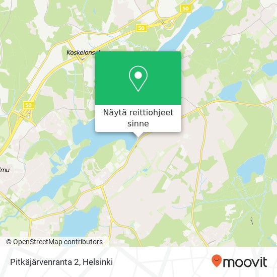 Pitkäjärvenranta 2 kartta