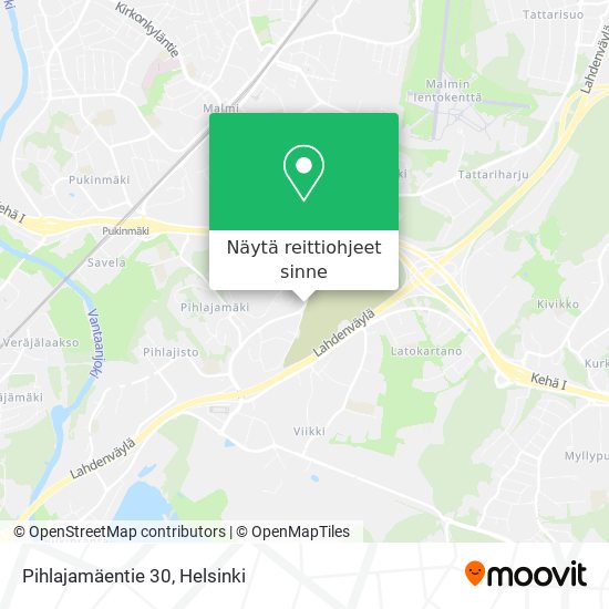 Pihlajamäentie 30 kartta