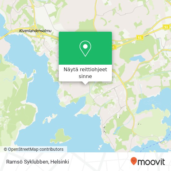 Ramsö Syklubben kartta