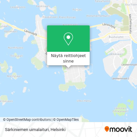 Särkiniemen uimalaituri kartta