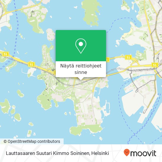 Lauttasaaren Suutari Kimmo Soininen kartta