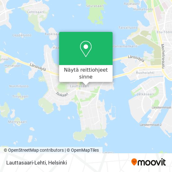 Kuinka päästä kohteeseen Lauttasaari-Lehti paikassa Helsinki  kulkuvälineellä Bussi, Metro, Juna tai Raitiovaunu?