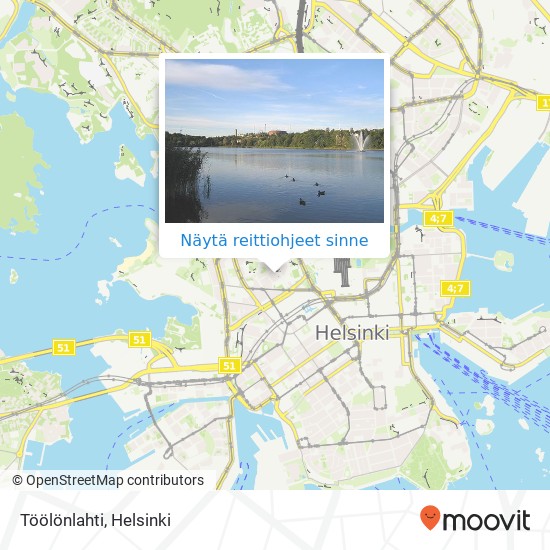 Töölönlahti kartta