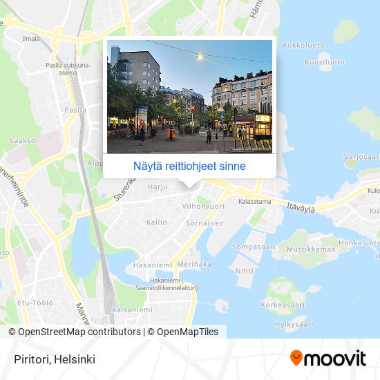 Kuinka päästä kohteeseen Piritori paikassa Helsinki kulkuvälineellä Bussi,  Metro tai Juna?