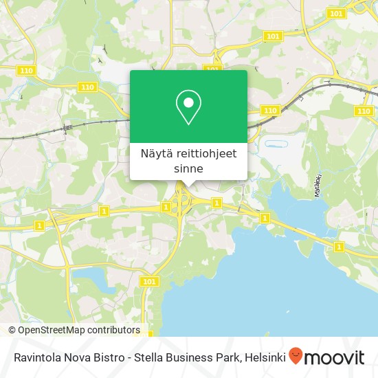 Ravintola Nova Bistro - Stella Business Park kartta