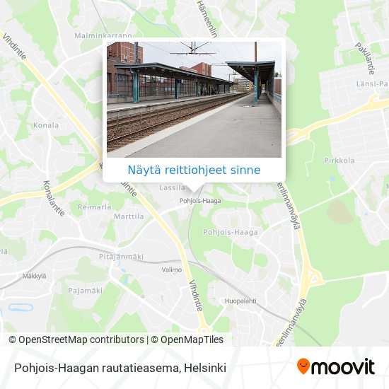 Pohjois-Haagan rautatieasema kartta