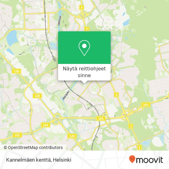 Kannelmäen kenttä kartta