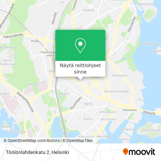 Töölönlahdenkatu 2 kartta