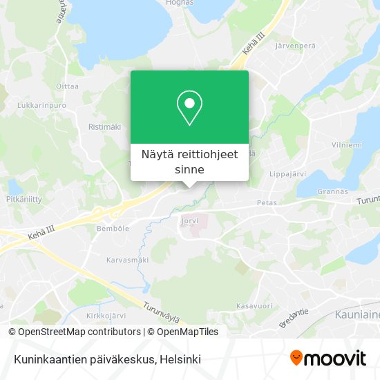 Kuninkaantien päiväkeskus kartta