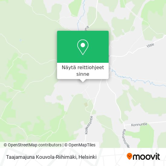 Taajamajuna Kouvola-Riihimäki kartta