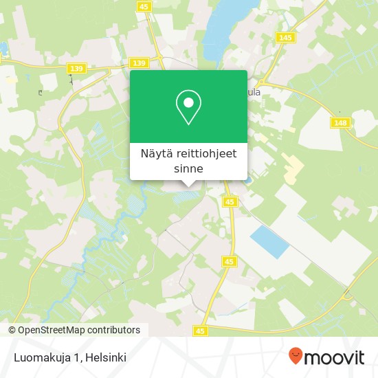 Luomakuja 1 kartta