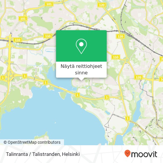 Talinranta / Talistranden kartta