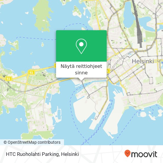 HTC Ruoholahti Parking kartta