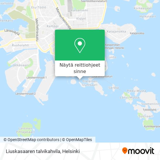 Liuskasaaren talvikahvila kartta