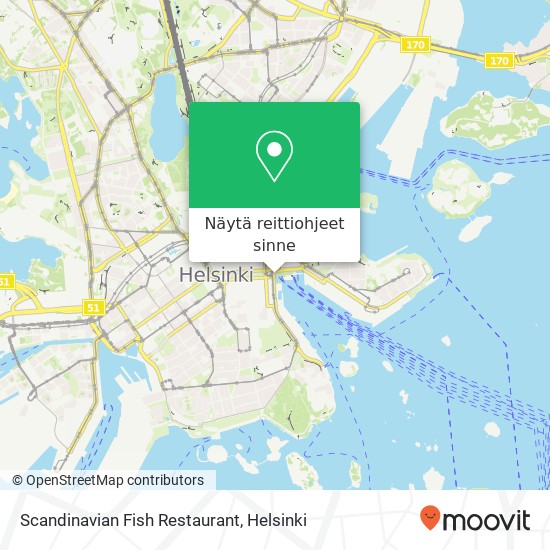 Scandinavian Fish Restaurant kartta