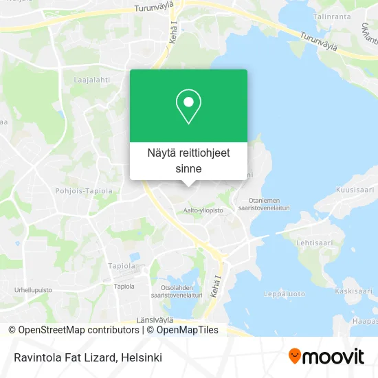 Ravintola Fat Lizard kartta