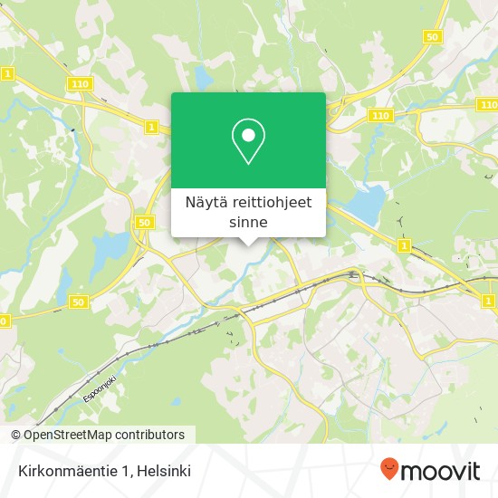 Kirkonmäentie 1 kartta