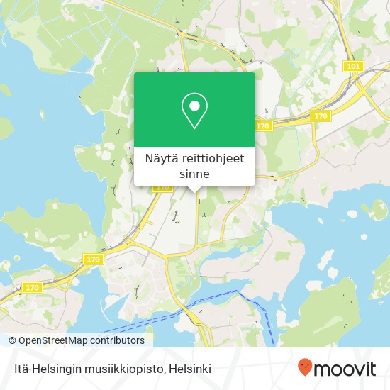 Itä-Helsingin musiikkiopisto kartta