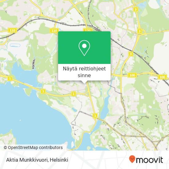 Aktia Munkkivuori kartta