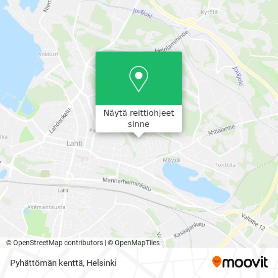 Pyhättömän kenttä kartta