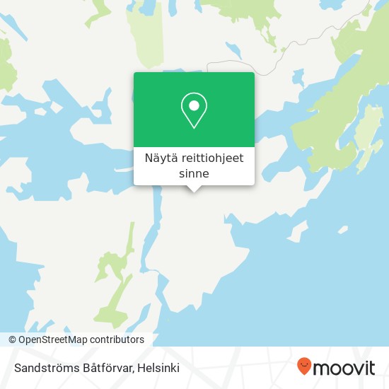Sandströms Båtförvar kartta