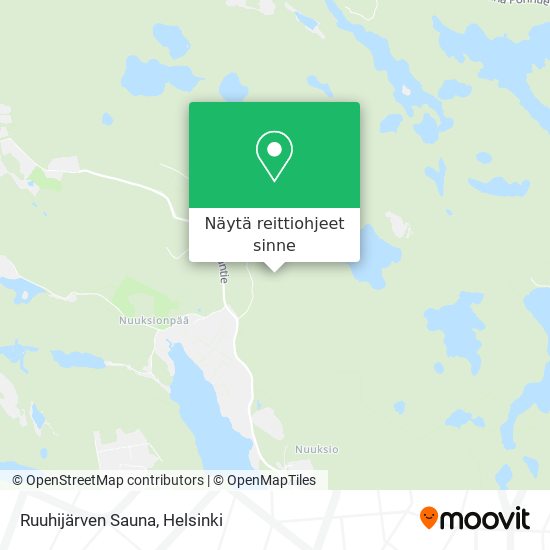 Ruuhijärven Sauna kartta