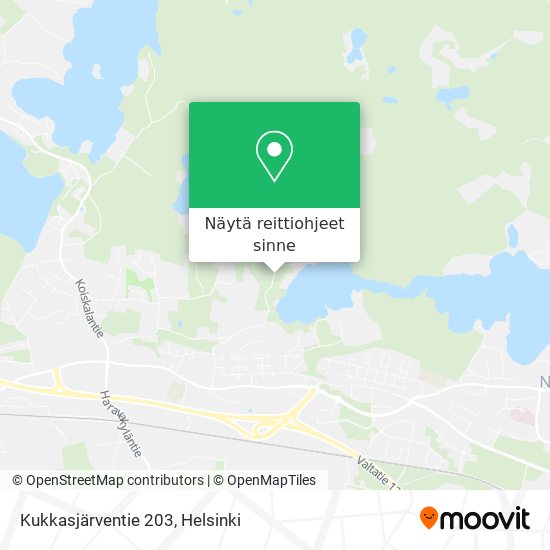 Kukkasjärventie 203 kartta