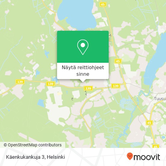 Käenkukankuja 3 kartta