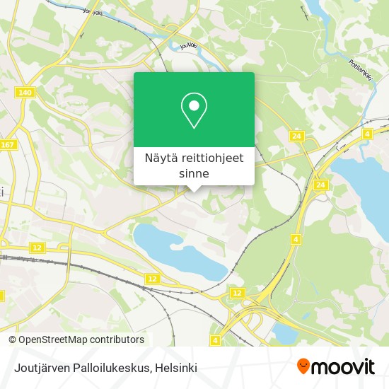 Joutjärven Palloilukeskus kartta