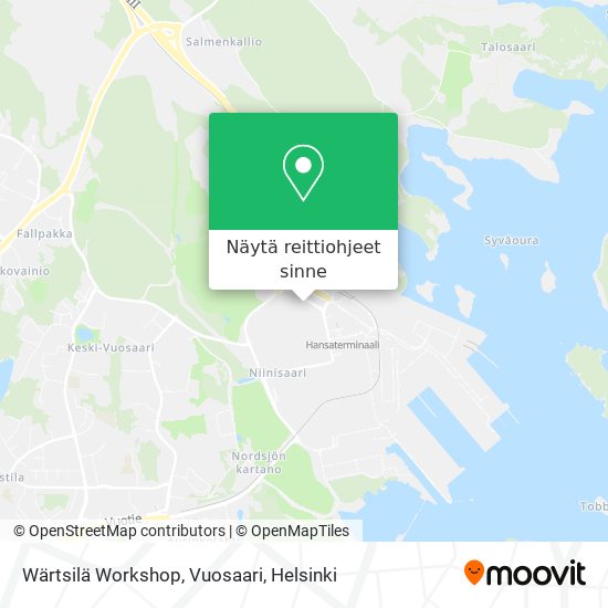 Wärtsilä Workshop, Vuosaari kartta